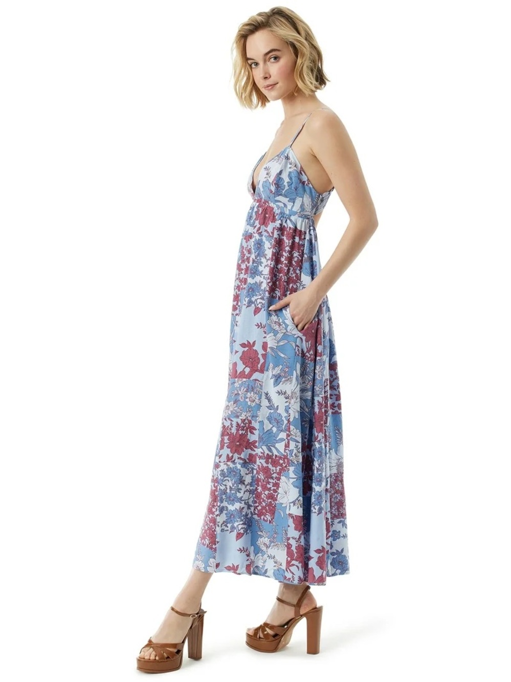 Jessica Simpson Open Back Maxi Cami Dress